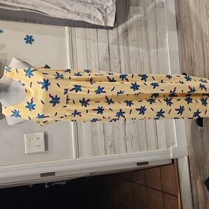 EUC Zip Code 100% cotton full length casual Dress sz M